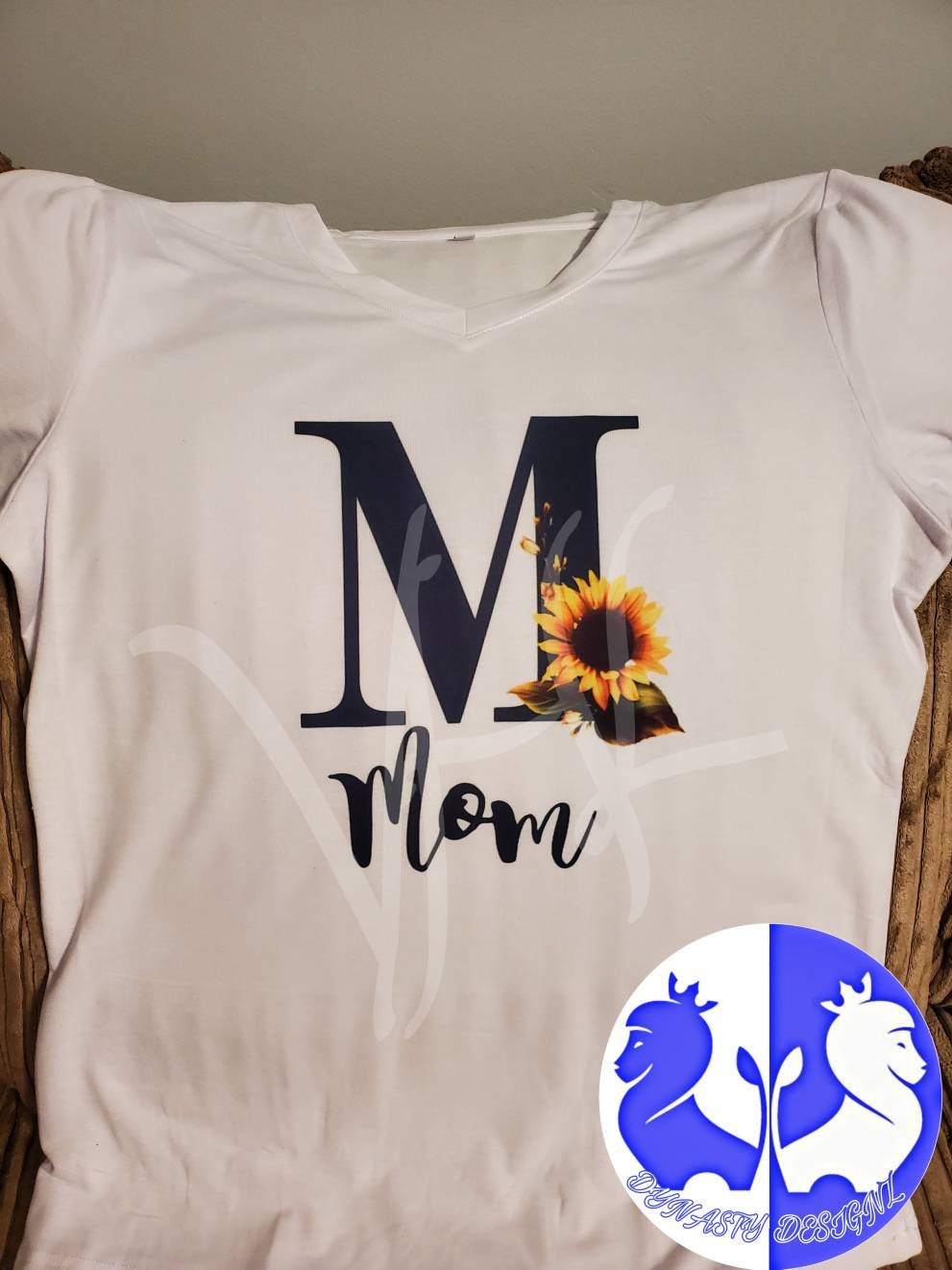 Sunflower Monogram Mommy and Me